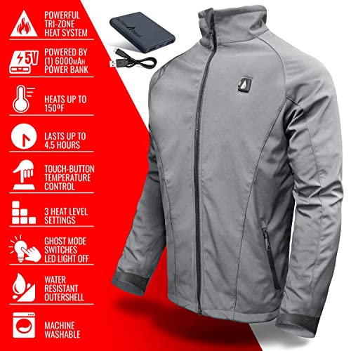 Image of ActionHeat 5V Men's Softshell Battery Heated Jacket