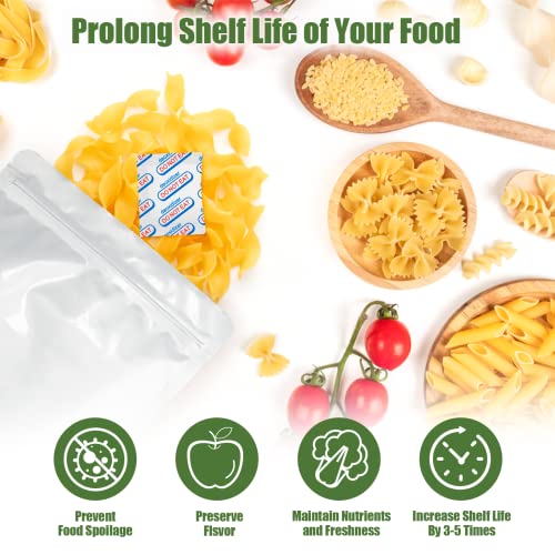 image for LIFJOY 100 Packs 200CC Food Grade Oxygen Absorbers (10 Pack in Individ