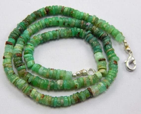 Perles Chrysoprase Naturelle 5mm LKBEADS pour Création Collier Gemme Unique