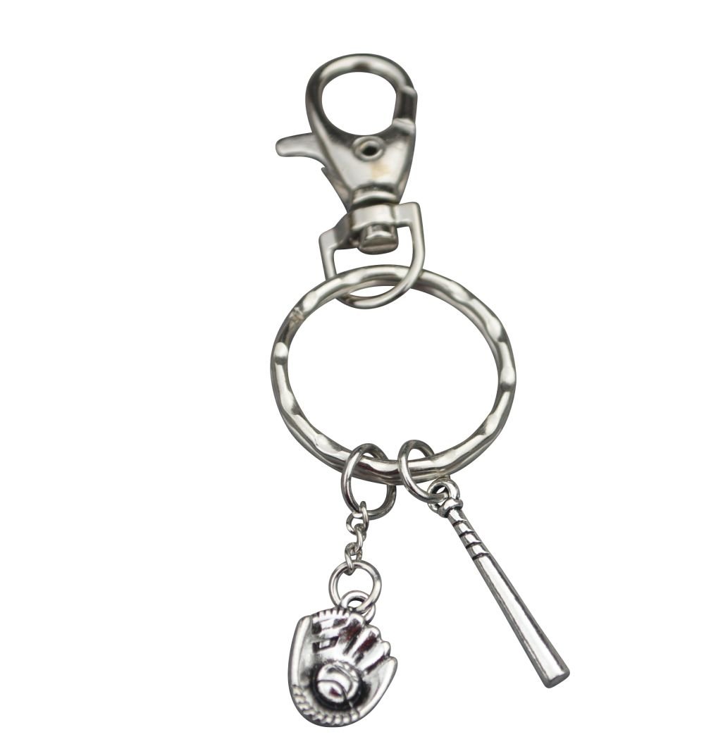 Infinity Collection Baseball Keychain, Baseball Bat Keychain, Baseball Jewelry and Baseball Gifts