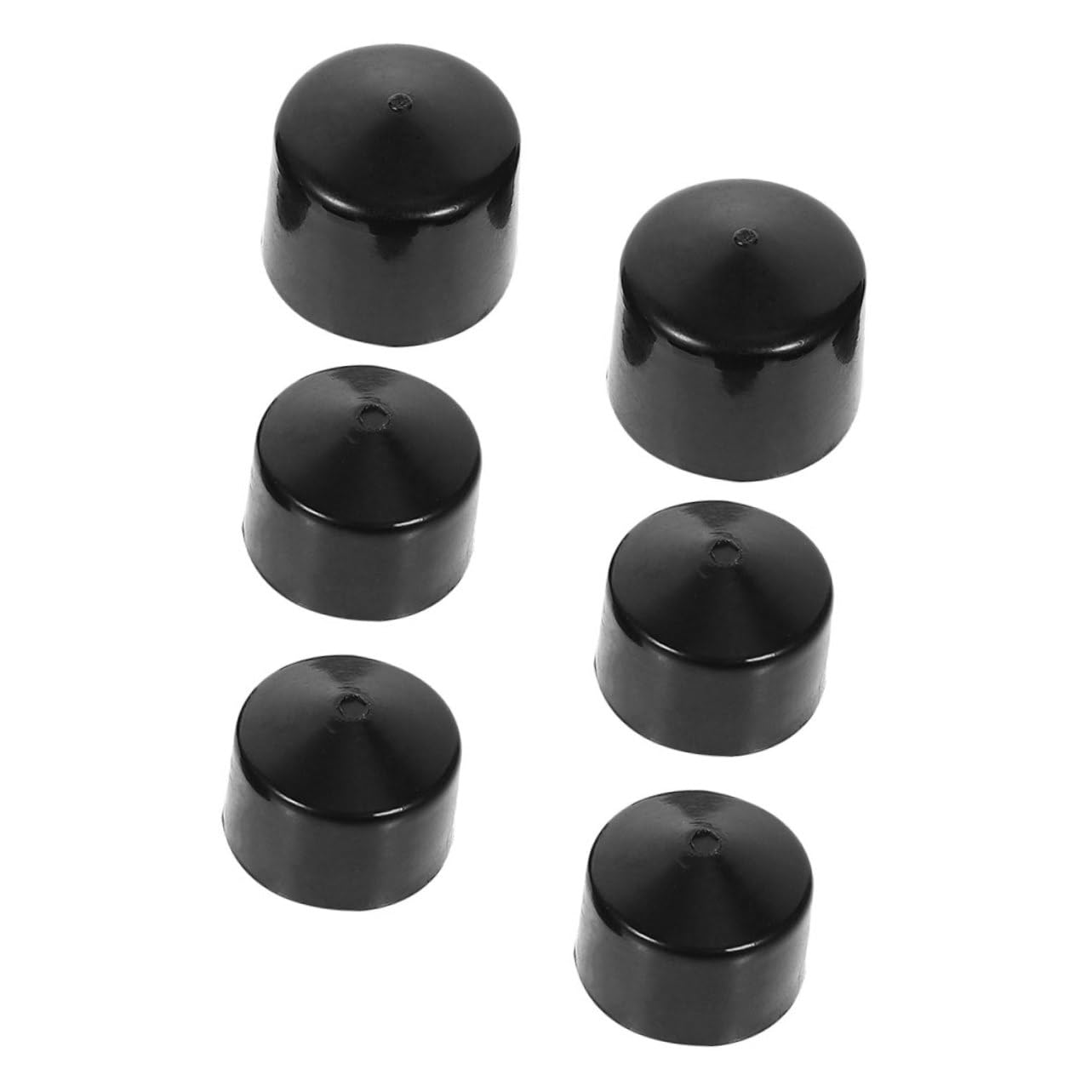 Happyyami Cap for Skateboard Trucks Accessory Kit 6pcs Replacement Bushings Cups Truck Nuts
