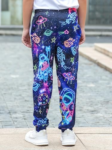 Idgreatim 6-16T Boys Jogger Pants Funny 3D Graphic Sweatpants Kids Casual Sport Trousers with Pockets4