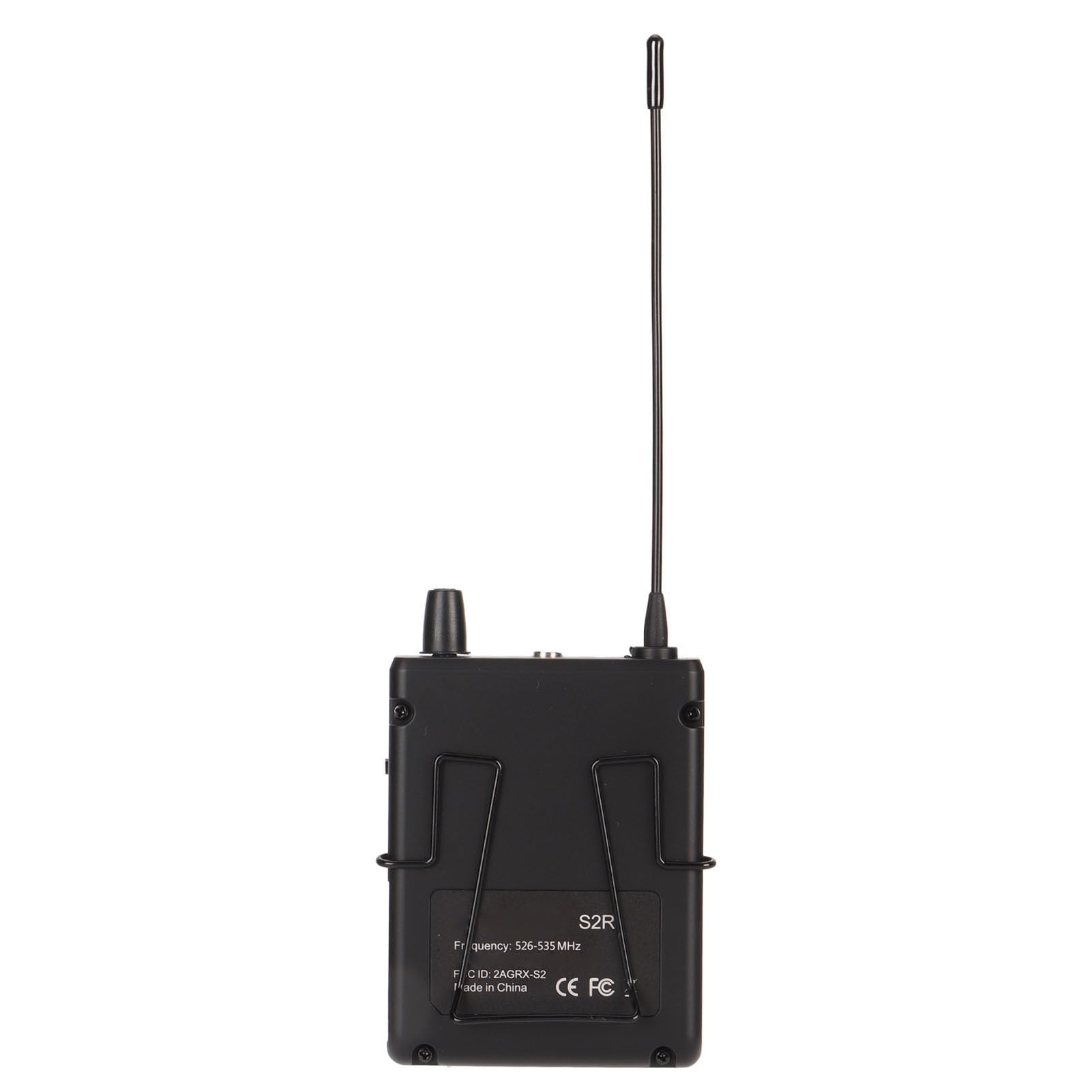 Odbiornik S2R 526–535 MHz, Bezprzewodowy System Monitorujący o Wysokiej Czułości, Odbiornik ze Słuchawkami, Stabilny sygnał, Lekki i Przenośny, do Studia, do Prób Zespołu