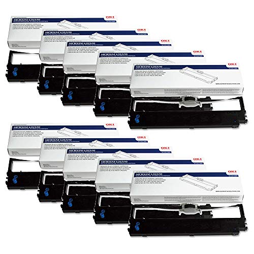 Wholesale CASE of 10 - Oki Data 44173403 Printer Ribbon-Ribbon, Nylon, ML620/690 Up To 8M, Black by OKI