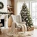 MEUBLE COSY Sessel Relaxsessel Lehnstühle Polstersessel Einzelsofa mit Holzbein Ohrensessel für Wohnzimmer Schlafzimmer Büro Vanity, Stoff, Beige