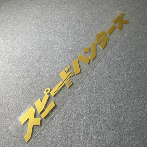 Image of Car Stickers Auto Front Windshield Window Decal Bumpers for Japanese JDM SH Speedhunters Decal Tape 1000x120mm (Matte Gold)