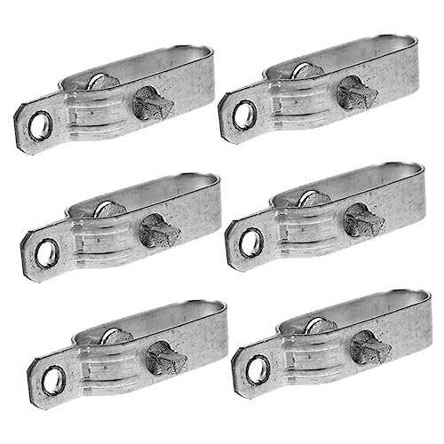 Gogogmee 6pcs Small Wire Tensioner Steel Cable Rope Clamp for Garden Heavy Duty Metal Wire Tensioner