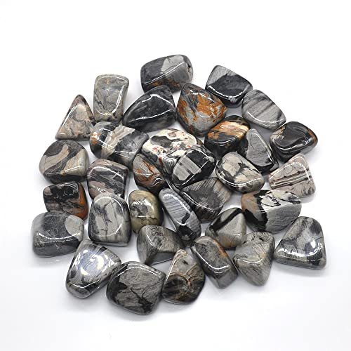 Pierres précieuses jaspe argent naturel pour aménagement de terrarium et bassin