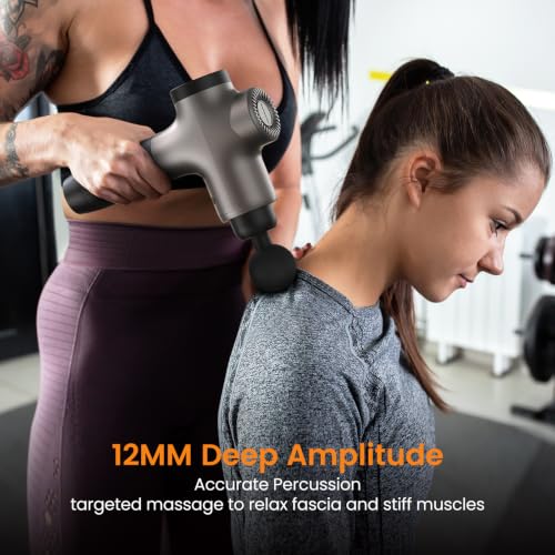 Image of Mebak 3 Massage Gun, Massage Gun Deep Tissue for Athletes, Professional Muscle Percussion Massager, Massager for Shoulder Leg Back Body Pain Relief, Quiet Portable Sport Tool, Gifts for Him