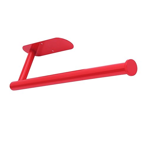 Yeebeny Red Cabinet Mount Paper Towel Holder - Stainless Steel