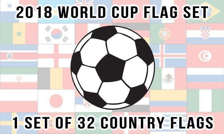 Premium Combo Set World Cup 32 Country 12x18 Flag Set