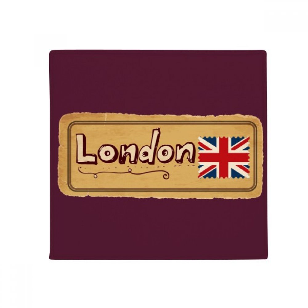 Tapis de sol Union Jack London 50x50cm antidérapant pour animaux et maison