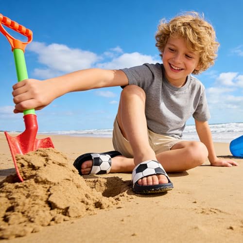 Image of WateLves Girls & Boys Slide Sandals Kids Summer Slippers Slip On for Outdoor Beach Pool Shower (Little Kid /Big Kid)