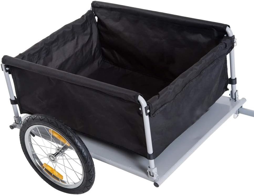 Hype Elite Two Wheel Bicycle Cargo Trailer  Yellow Black Photo