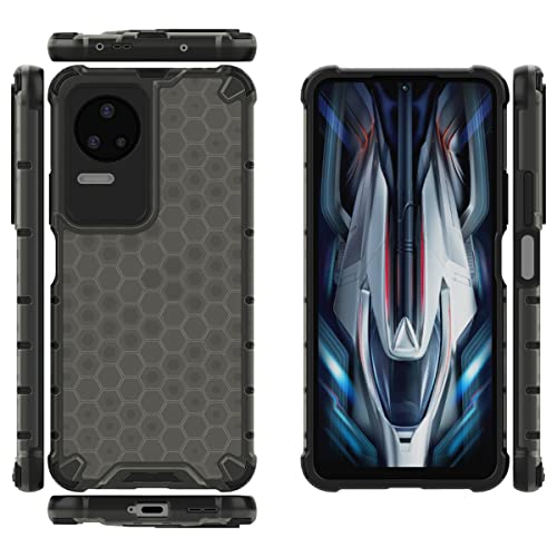 Image of Glasgow | for [ Poco F4 5G ] Stylish Look Pattern Back Case Cover for [ Poco F4 5G ] - Black
