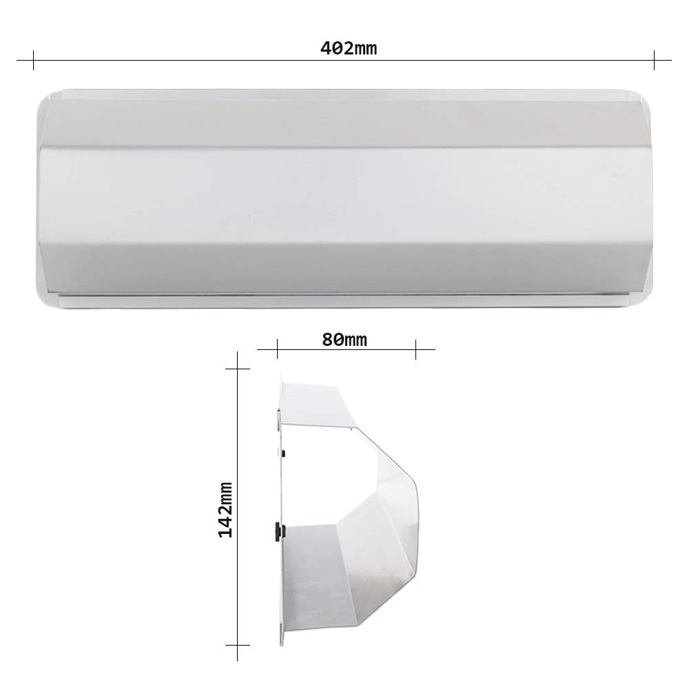 Rottner 3031 Pescara Porte-journaux pour tout type de boîte aux lettres Argent