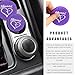 Dickno 2PCS Car Cup Holder Coaster, 2.76 Inch Blessed Cross and Heart Christian Drink Mat, Soft PVC Non-Slip Shockproof Insert Cup Coaster for Women Girls, Interior Car Accessories (Purple)
