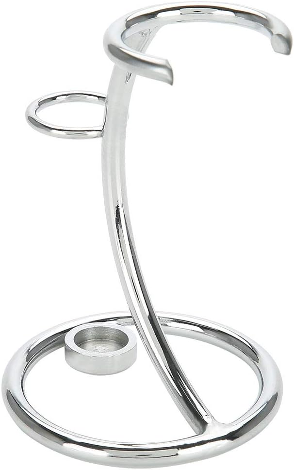 Amazon.co.jp シェービングブラシスタンド、ステンレス製の髭剃りホルダー、ひげそりホルダー、男性用シェービングブラシスタンド