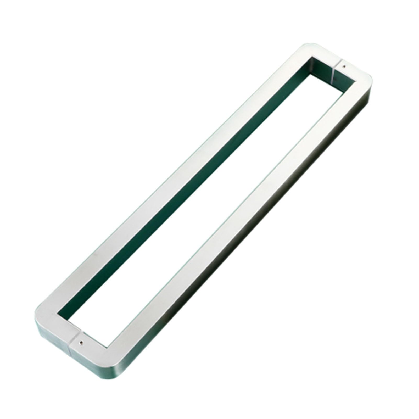 ZFUCMAYL Square Swing Door Door Pull,12.79" to 60" Sliding Door Handles,Stainless Steel Double Sided Push Pull Door Handle for Bathrooms Shopping Malls Offices(Silver,Pitch-325mm)