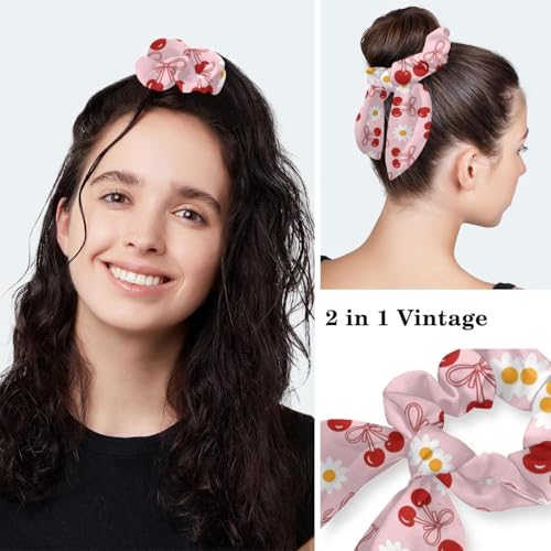 Image of Butterfly Scrub Cap Women with Ponytail & Buttons Adjustable Surgical Nurse Hat with Cotton Sweatband for Long Hair