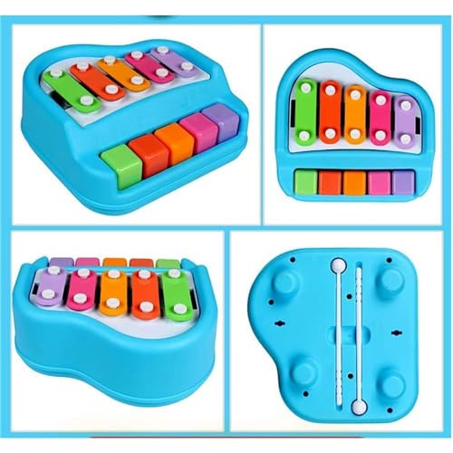 Image of Toy Imagine 2-in-1 Piano Xylophone for Kids | Multicolor 5 Key Musical Toy with Mallets | Educational Instrument Toy Set for Toddlers, Boys & Girls | Early Learning Sound & Music Playset