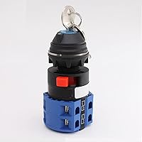 Vista 1 de Interruptor selector de cambio universal con llave, interruptor de transferencia de energía, LW26-25 C04/2CUY 380V 25A Motor, generadores de bomba