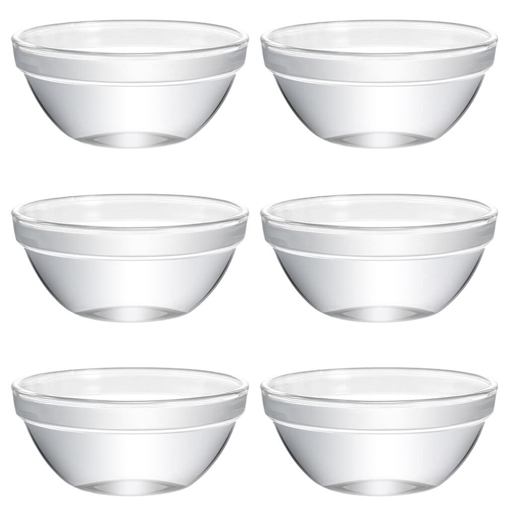 10 Piezas Cuencos De Cristal Para Postres Y Gelatinas Con Diseño Transparente Resistentes Al Microondas Y Refrigerador Para Cocina Y Servir