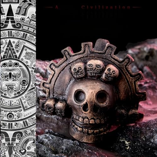 Authentic Spooky Aztec Death Whistle, Loudest Human Sounding Screams 125+ Decibels, Halloween Creepy Gift Death Whistle (Black)