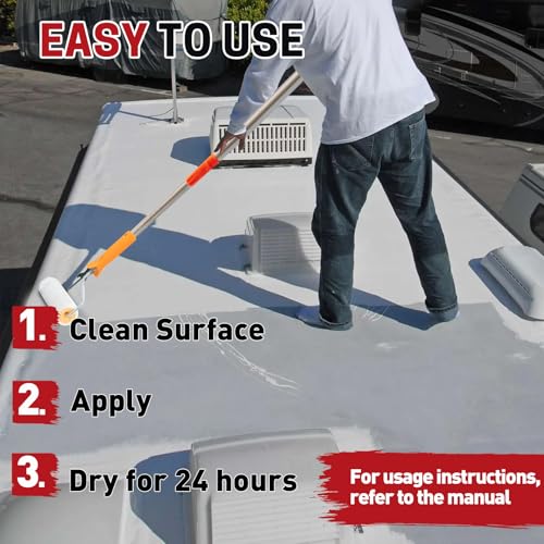 CUKWUYBY RV Roof Coating 1 Gallon