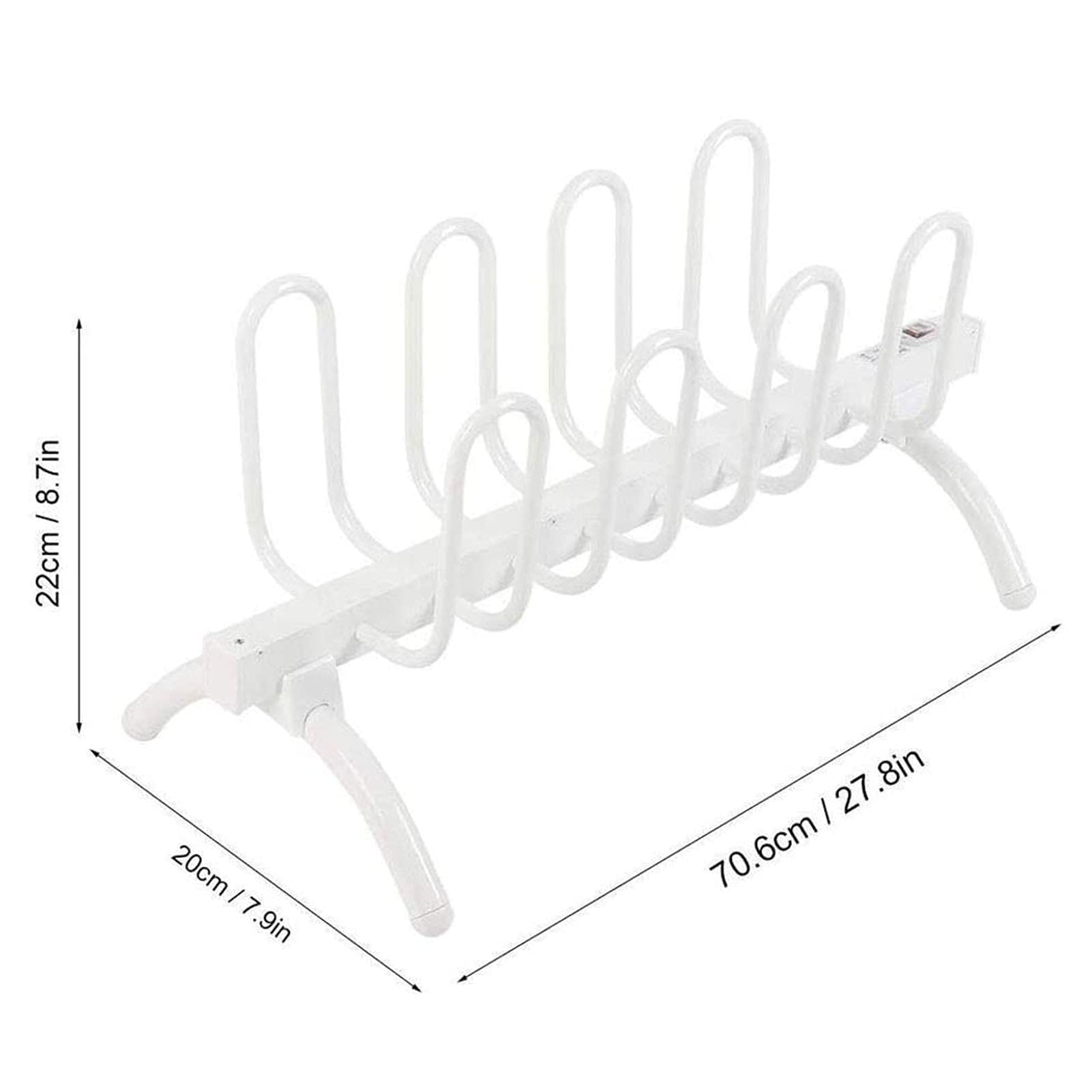 Asciuga Scarponi, asciuga Scarpe in Piedi, scaldascarpe Elettrico 8 Rack Stendino riscaldato Plug-in per Calze e Guanti