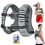 Weighted Vest for Women Men, 10 lb Weight Vest for Walking with Reflective Stripe and Adjustable Buckle Straps, Body Weights for Osteoporosis, Running, Strength Training and Weight Loss