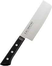 Kai Hocho Premium Nakiri Kitchen Knife for Chopping, Dicing and Mincing_IN5122 (Stainless Steel, Black)