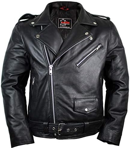 MDM Rockabilly Rocker Punk Western Highway Rockabilly Leather Jac...