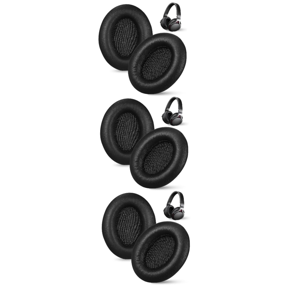 Angoily 5paires Coussinets De Remplacement pour Casque Écouteurs Anti-Bruit Faciles à Installer