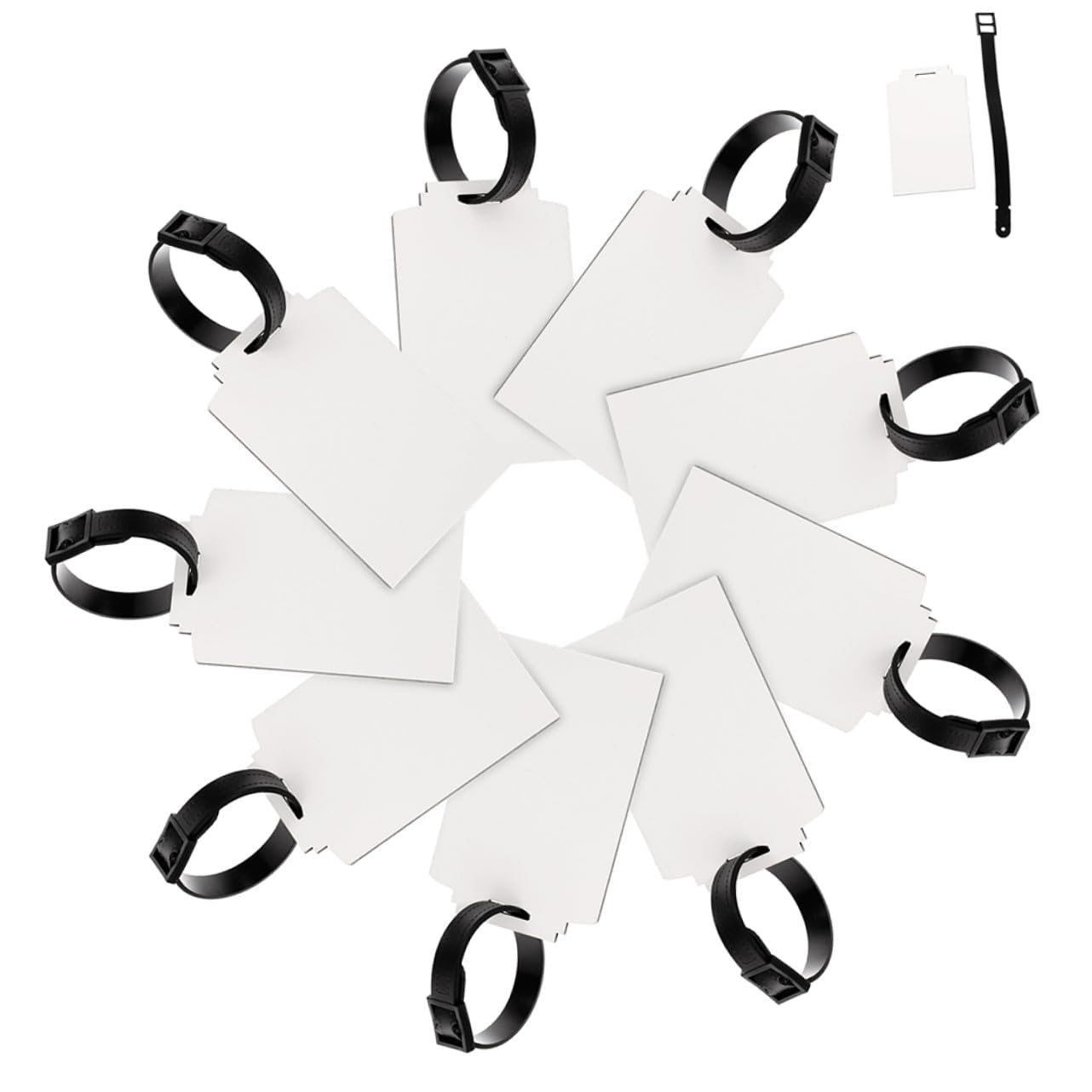 SECFOU 30pezzi Etichette Per Bagagli Vuote Tag Per Valigia Sublimazione Etichette Semplici e Eleganti Per Personalizzazione Con Trasferimento Termico Per Viaggi e Regali