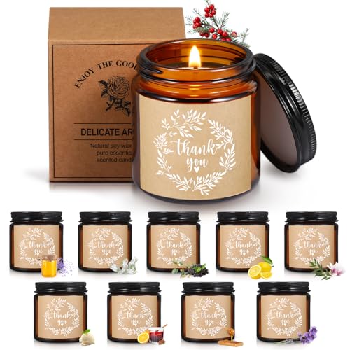 Coume 10 Thank You Soy Wax Candles for Women