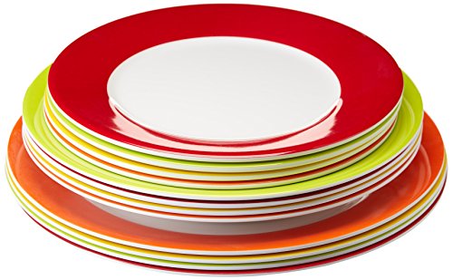 Gimex crockery set Rainbow, 12-piece dishes