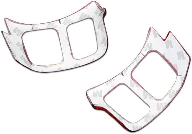 Car Carbon Fiber Steering Wheel Remote Control Buttons Cover Trim Fit for Lexus is IS300 F Sport 2016-2017 NX NX200 NX300 2014-2018 (Carbon Fiber Red)