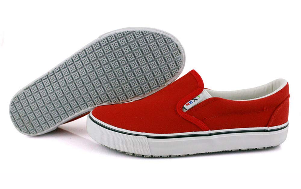 Laforst Next Gen Footwear Women's Sandy 3319 Slip Resistant Sneaker, Jackey Red, 6.5