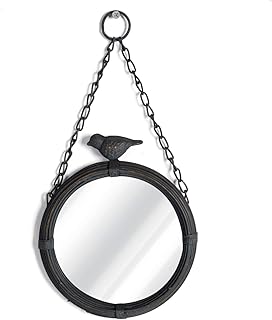 NIKKY HOME Shabby Chic Small Wall Mirrors Decor Decorative Metal Framed ...