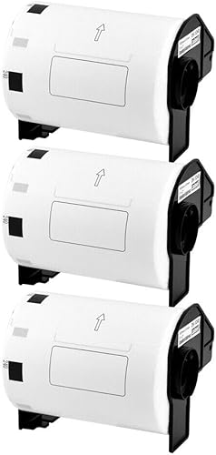 Miniatura 9 de 1 rollo de etiquetas DK-1240 grandes multiusos de repuesto para Brother DK-1240 Blanco de 4 x 2 pulgadas, 600 etiquetasrollo compatible con