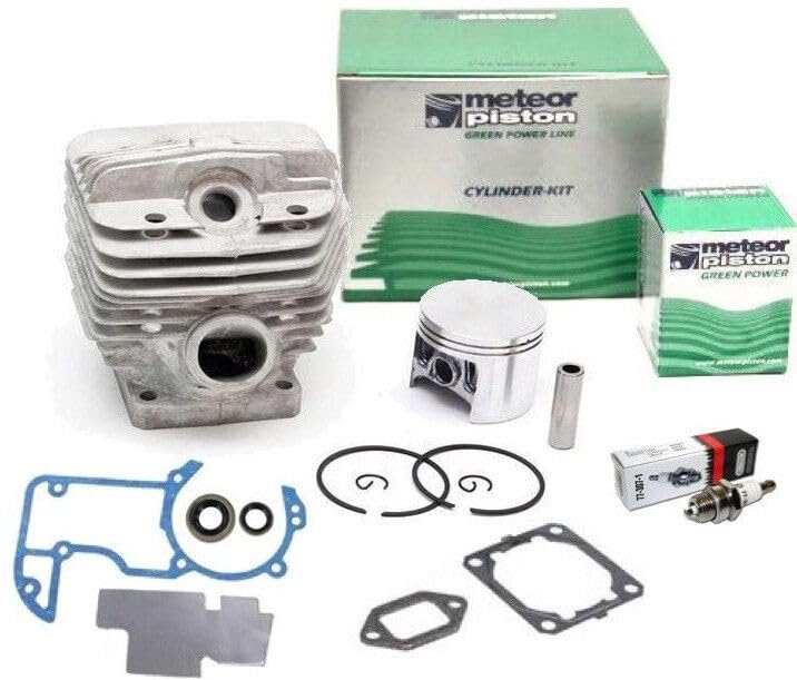 PARTSDEPOT Meteor Cylinder Piston kit Compatible with Stihl MS460, 046 52mm with gaskets Caber