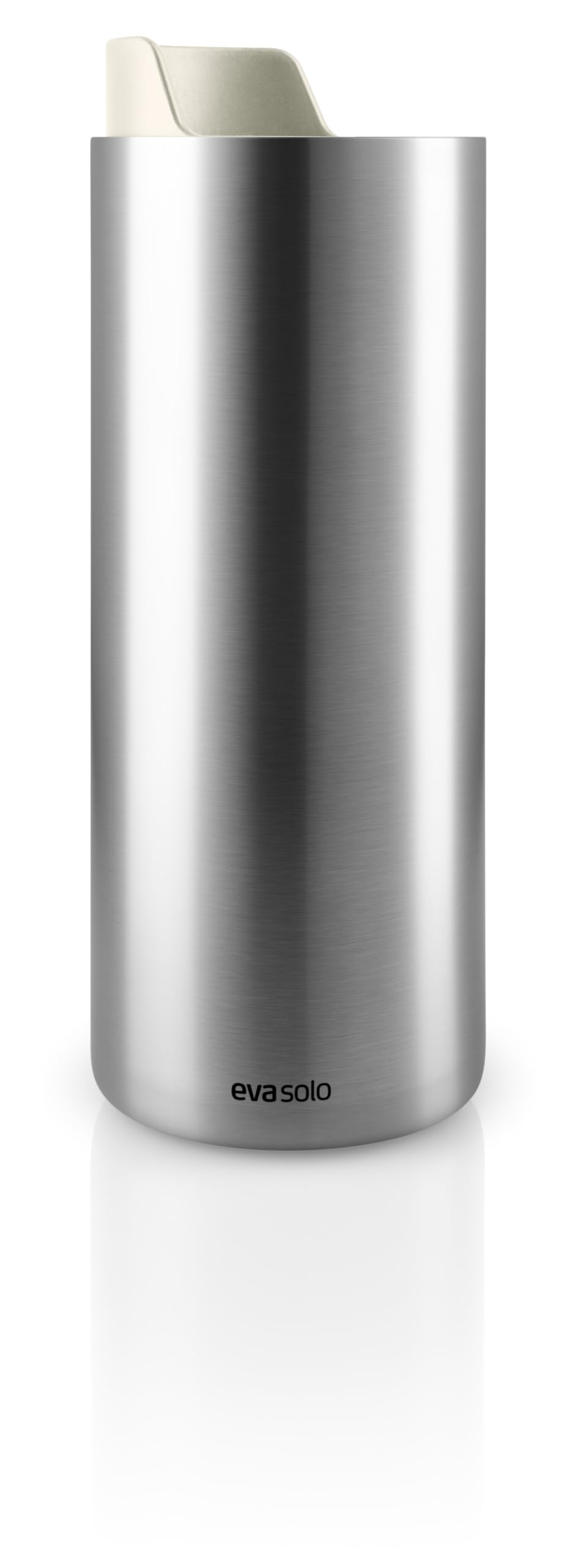 Eva Solo | Urban To Go Cup 0.35 l | Double-Walled Thermo Cup with Vacuum Insulation | Dishwasher-safe Cup with Practical Easy Grab Strap & Click Lid | Coconut