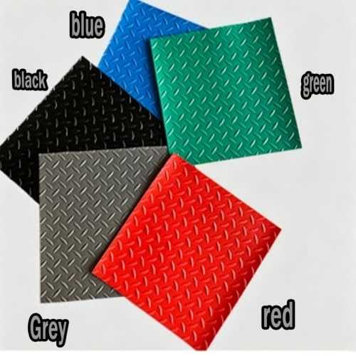 Rouleau de sol épais et robuste rouge 1.5x1m pour protection de garage