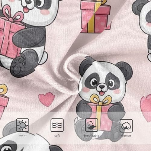 Cute Cartoon Pandas Gifts Pink Little Girl Panties Girls Underwear Toddler Cotton Animals Underpants Briefs 2t3