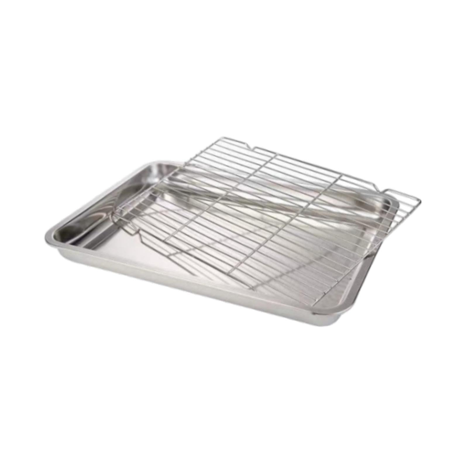 Plaque à biscuits en argent 40x30 cm pour cuisson du pain et plateau de pâtisserie à bord haut