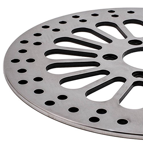 Disco de rotor de freio dianteiro polido Super Spoke de 30 cm para Harley Dyna 07-17 2 peças