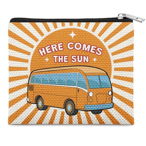 Hippie Gifts for Women Coin Purse with Zipper Boho Stuff Boho Gifts for Women Unique White Elephant Gift for Adults Feamle Her BFF Sister Christmas Birthday Graduation Present Mini Storage Bag