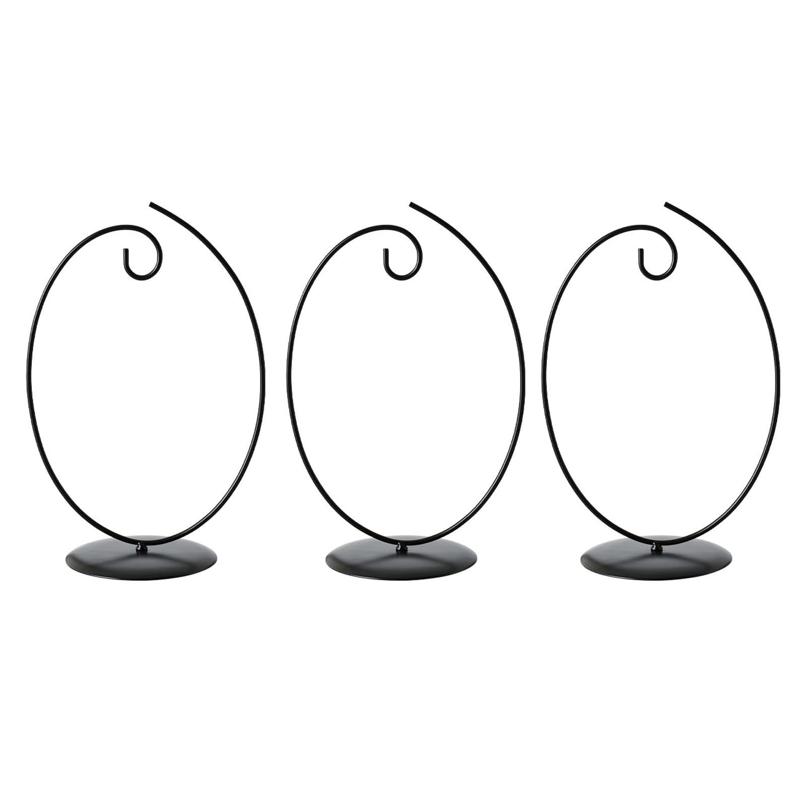 Kaeltsyn of 3 Modern Iron Hanging Hooks for Kitchen Decor and Plant Display Glass Hanger Space Saving Hook