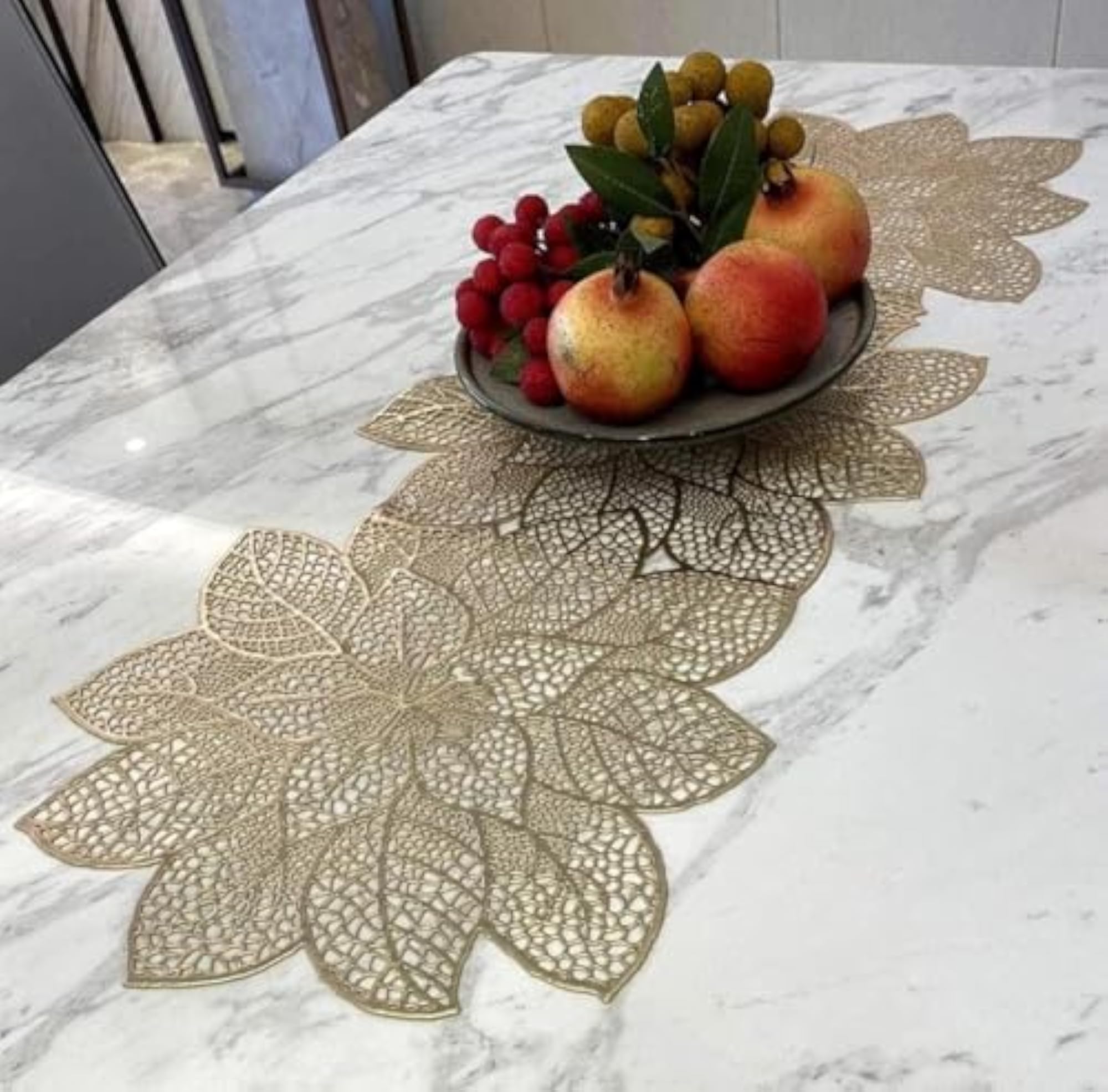 M-Win Creation Heat Resistant Washable PVC Dining Center Table Runner